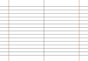 Liniert mit Rand