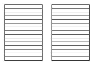 Liniert mit Rahmen