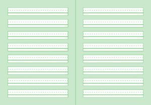 Liniert mit Hilfslinien M