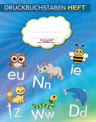 Druckbuchstabenheft