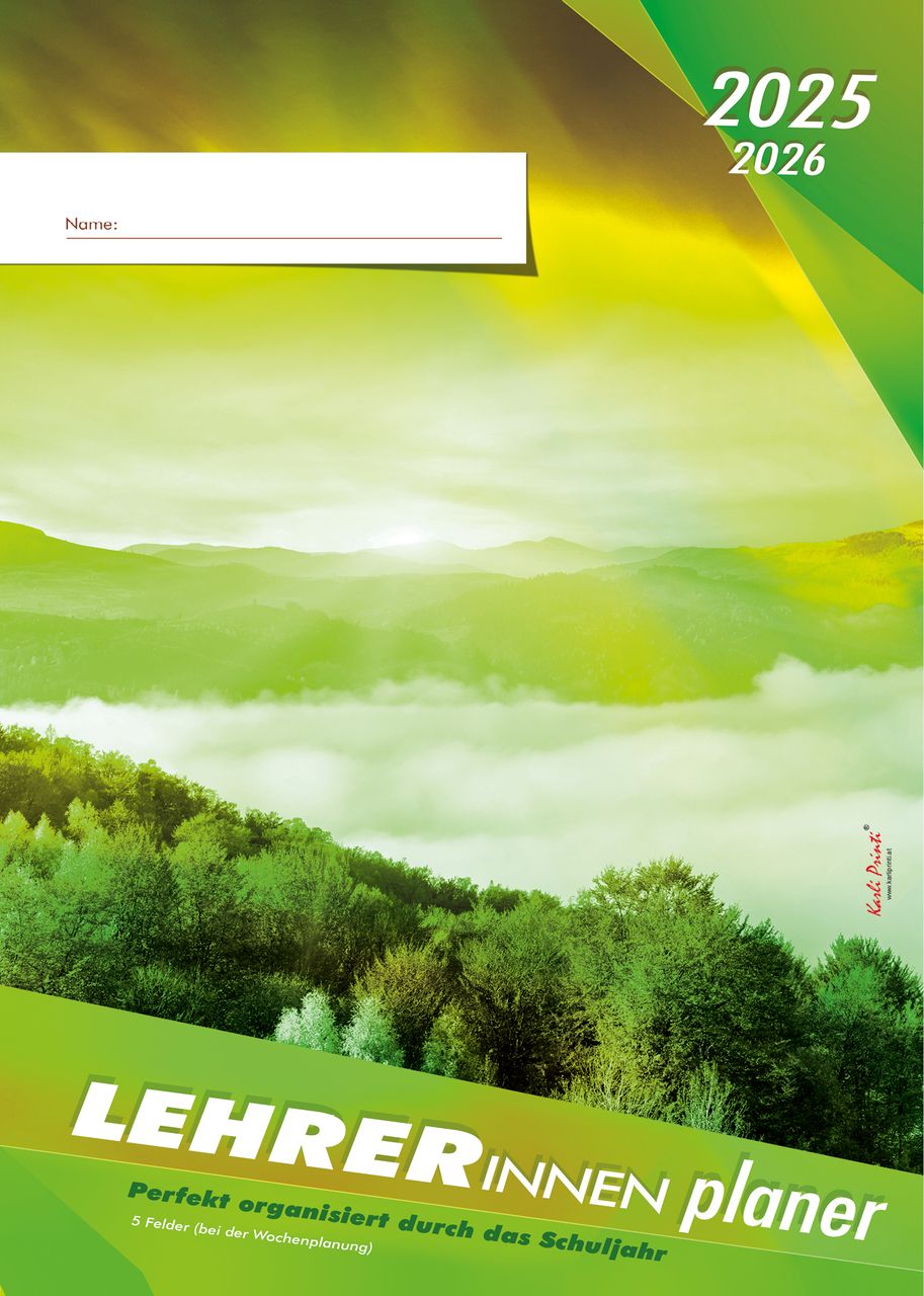 Lehrerplaner_A4 Green