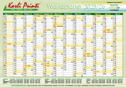 Wandplaner 25-26
